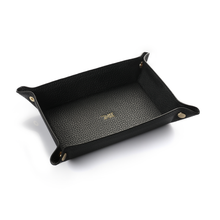 Load image into Gallery viewer, shoptannerie Black Leather Tray - shoptannerie