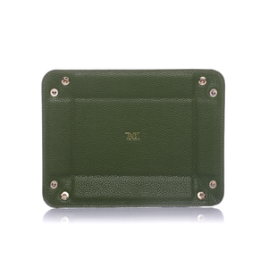 shoptannerie Green Leather Tray - shoptannerie