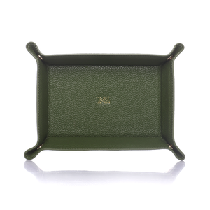 shoptannerie Green Leather Tray - shoptannerie