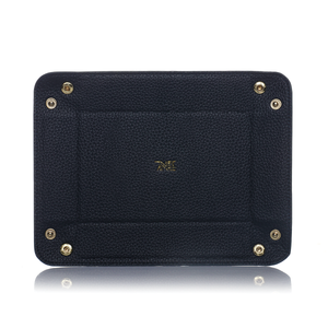 shoptannerie Navy Blue Leather Tray - shoptannerie