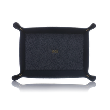 Load image into Gallery viewer, shoptannerie Navy Blue Leather Tray - shoptannerie