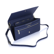 Load image into Gallery viewer, shoptannerie Navy blue travel wallet - shoptannerie