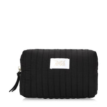 Load image into Gallery viewer, shoptannerie Black Cotton Cosmetic Bag - shoptannerie