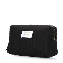 Load image into Gallery viewer, shoptannerie Black Cotton Cosmetic Bag - shoptannerie