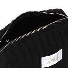 Load image into Gallery viewer, shoptannerie Black Cotton Cosmetic Bag - shoptannerie