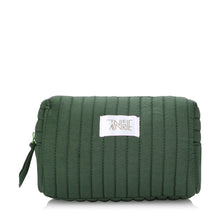 Load image into Gallery viewer, shoptannerie Green Cotton Cosmetic Bag - shoptannerie